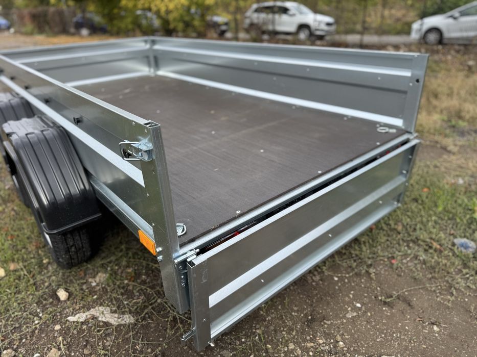 Remorcă nouă 750 kg, dublu ax, 250x125 cm, posibilitate RATE!!