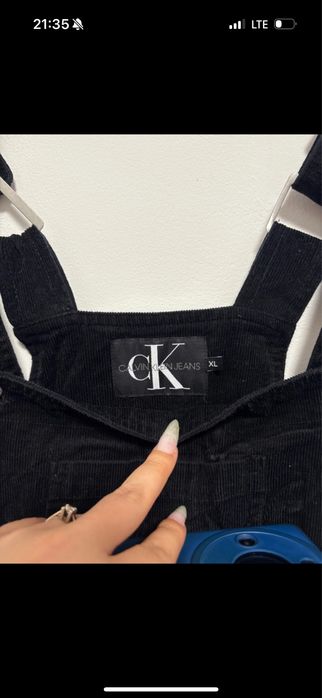 Calvin Klain , rochie tip salopeta , marimea XL