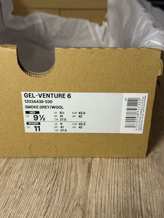 ASICS Gel-Venture 6 - Smoke Grey/Wool - 43.5 - Trail - NOI - Originali