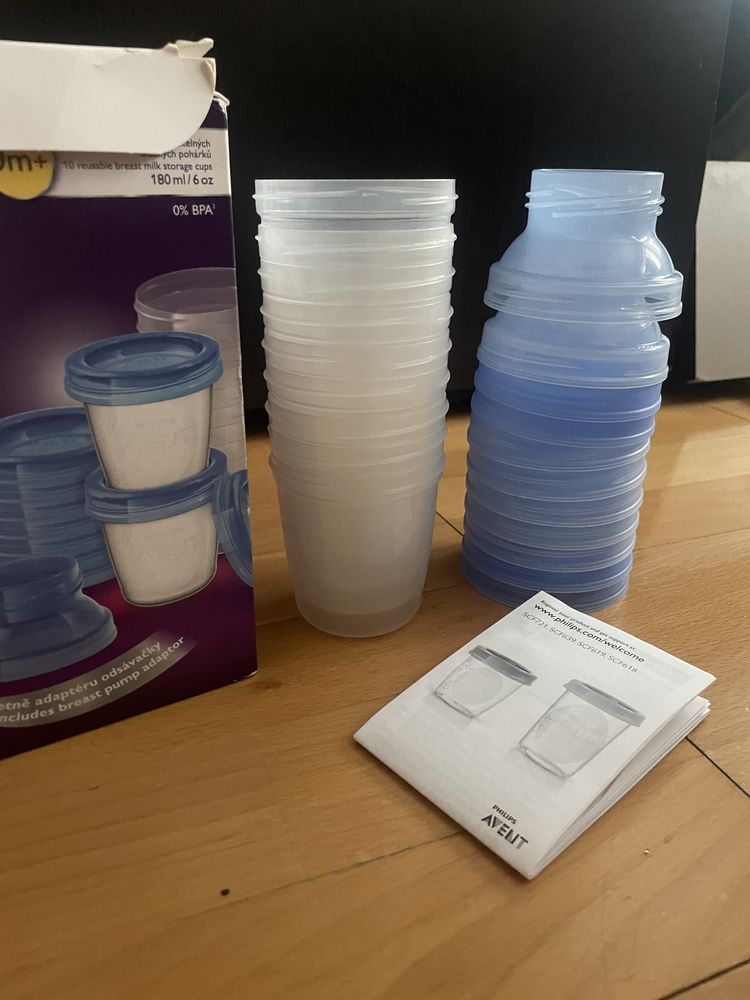 Pompa de san electrica Philips+cadou set recipiente depozitare lapte