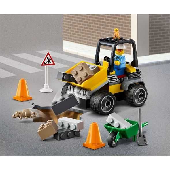 Конструктор LEGO City Камион за пътни ремонти 60284