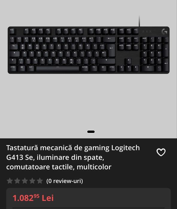 Tastatură Gaming G413 SE Logitech