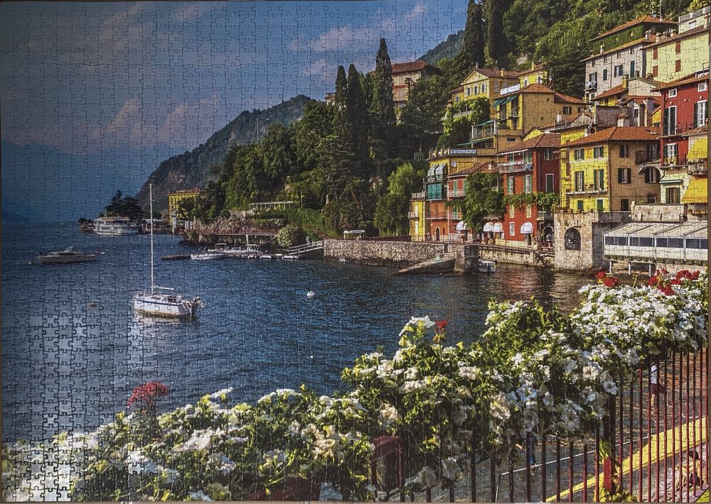 Пазлы, 2000 элементов, озеро Комо, Италия