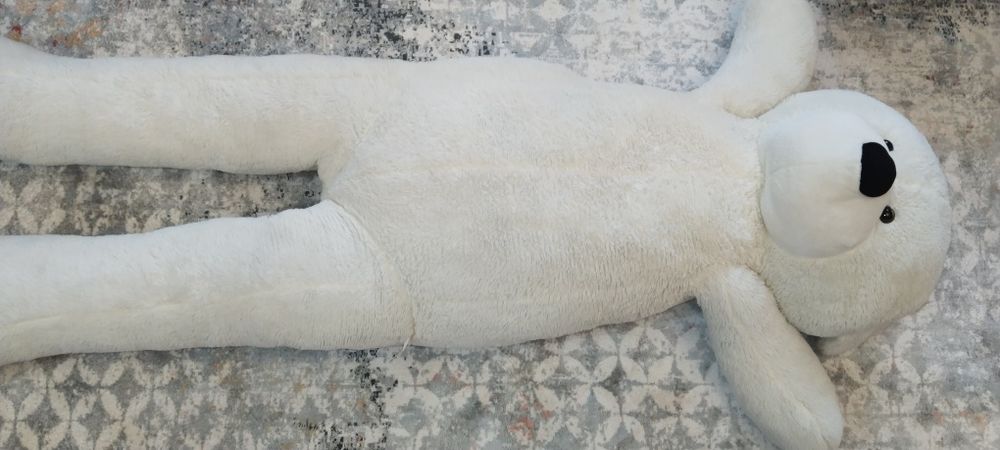 Мишка плюшевый белый  2 .2 метра