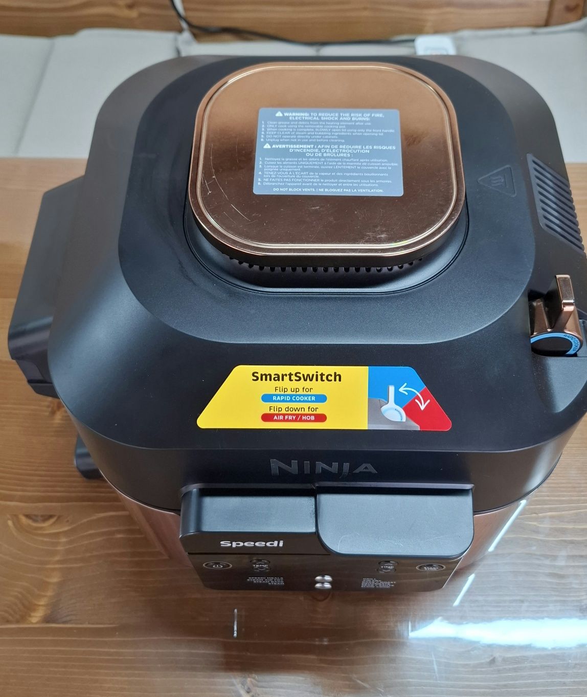 Мултикукър,Фрайър Ninja Speedi ON400EUCP,1760 W,5.7л10 програми.златен