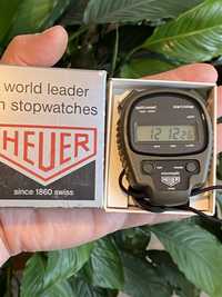 Heuer 1000 microsplit cromonetru digital sport cu acte 1983 impecabil