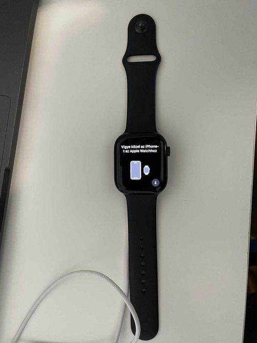 Apple Watch 10 GPS, JetBlack Aluminium 46mm Banda Sport S/M folosit