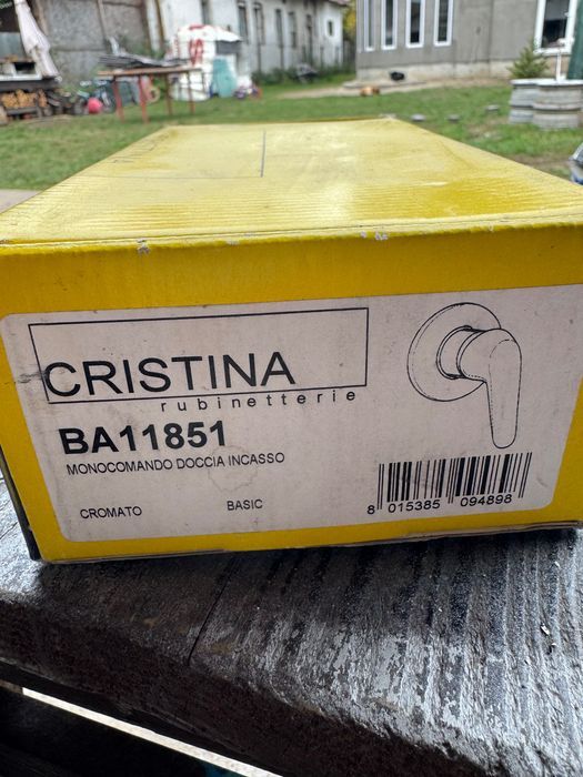 Baterie dus CRISTINA , montaj ingropat, monocomanda, Crom