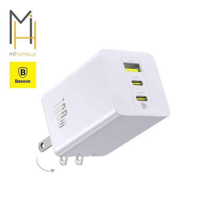 Блок питания Baseus EnerFill FN11 Mini Cube 100W GaN