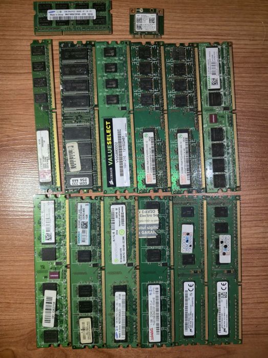 Lot componente PC retro – plăci, CPU, RAM, video – Oradea