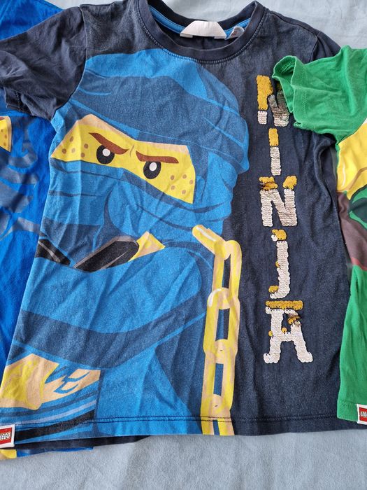 Lot 4 tricouri H&M ninjago, mar 122-128