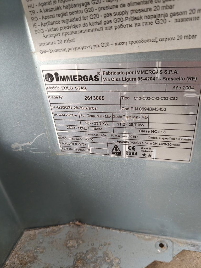 Dezmembrez centrala termica Immergas Eolo Star