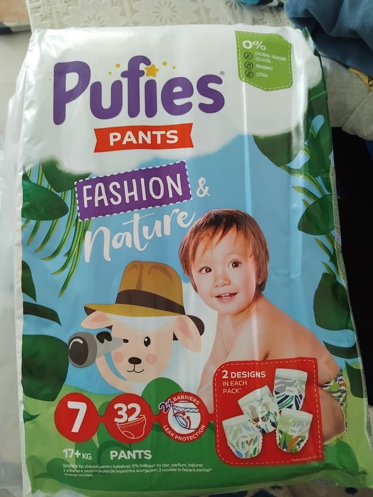Пелени-гащички Pufies Pants fashion nature, Размер 7,