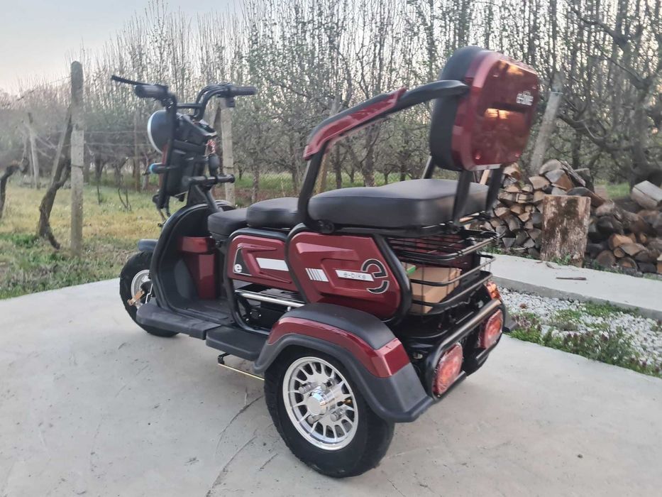 Tricicleta electrica cu 3 locuri FARA PERMIS! Garantie, livrare acasa
