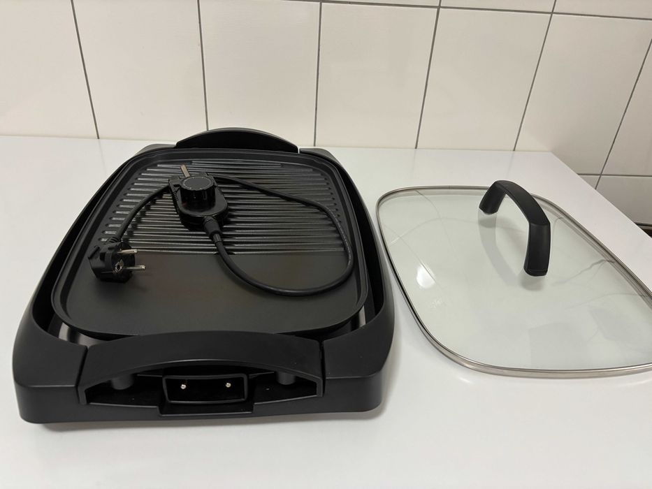Gratar electric Tefal Plancha CB6A0830, 2000 W, 2 zone de gatit