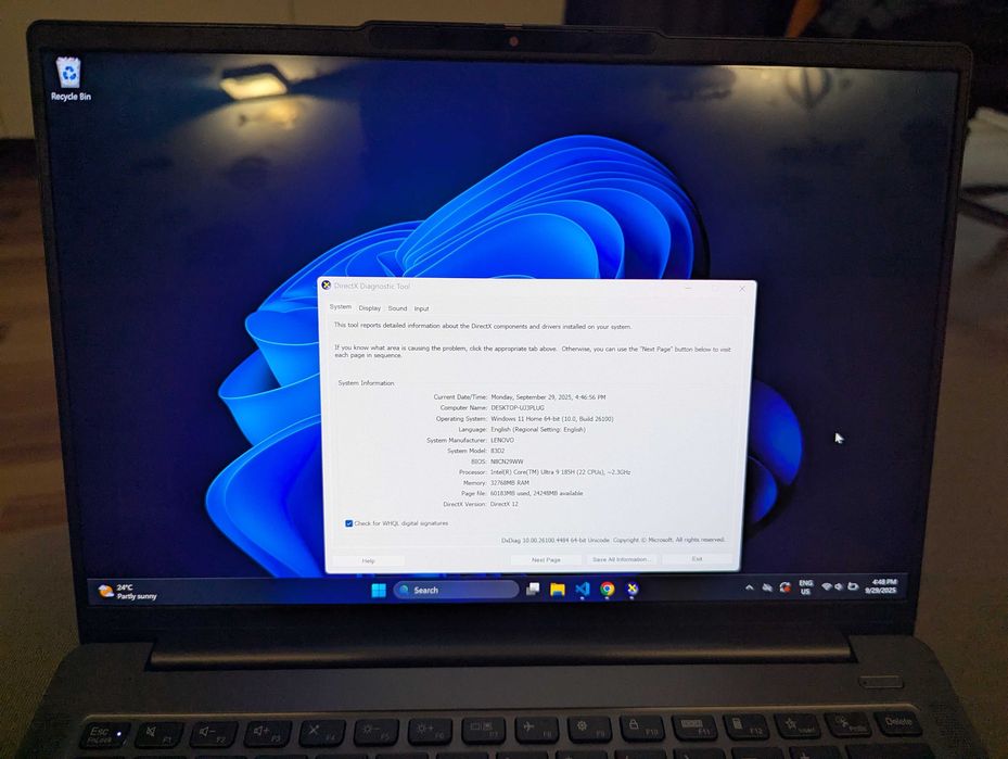 Lenovo IdeaPad Pro 5 Ultra 9 185H 5.1GHz 14" OLED, 120Hz 32GB 1TB SSD