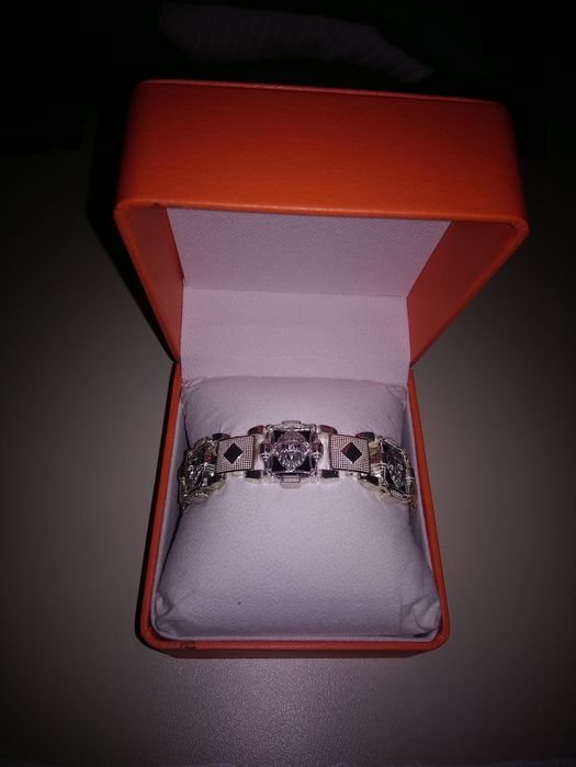 Браслет серебряный, мужской.