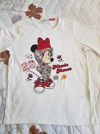 Bluza alba cu Minnie Mouse LC Waikiki 140/146