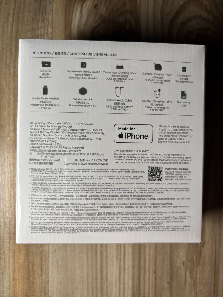 Продам новый микрофон dji mic mini