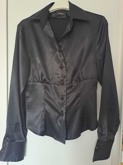 Camasa satin negru