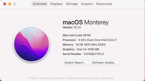 Компактен десктоп Mac Mini Late 2014 - i7/16GB DDR3/480GB SSD