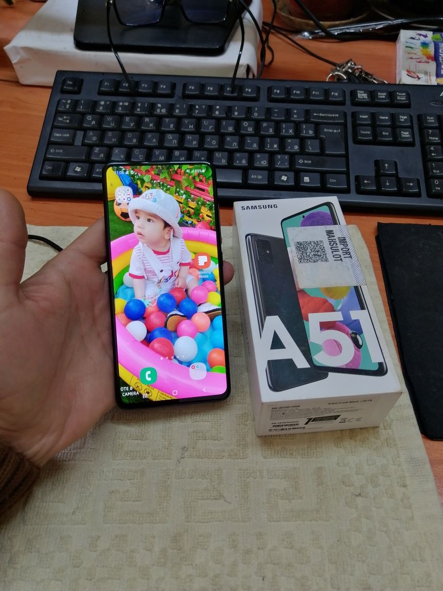 Samsung A51 64gb(2021) ideal ochilmagan usta kurmagan aybi yuq