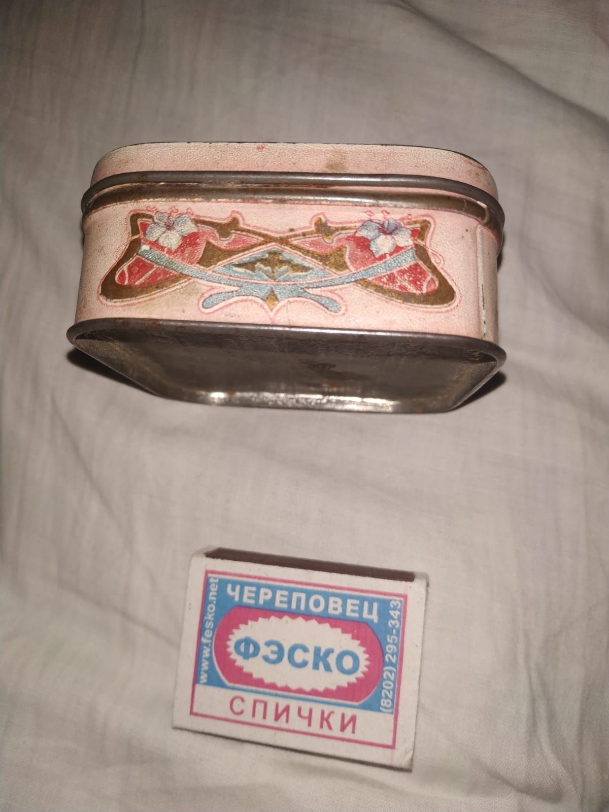 Коробка зубной порошок. 19 век.