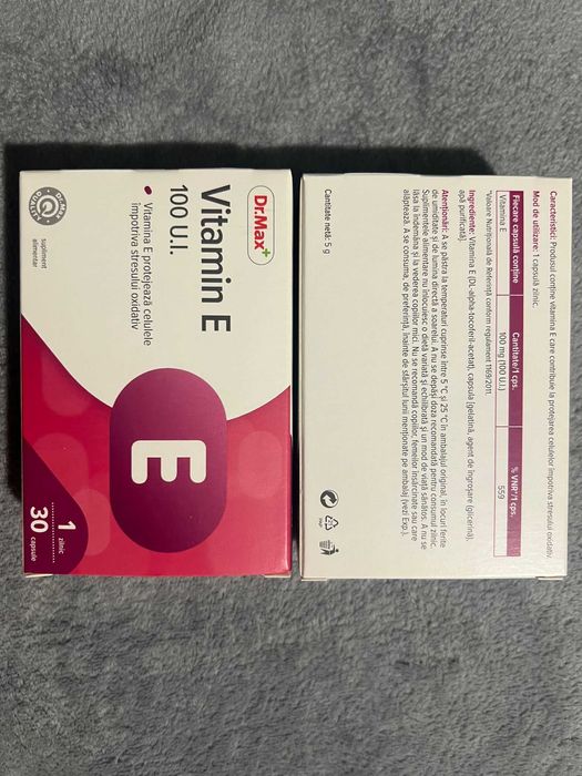 2 Cutii de Vitamina E Uleioasa de la Dr. Max (60 capsule)