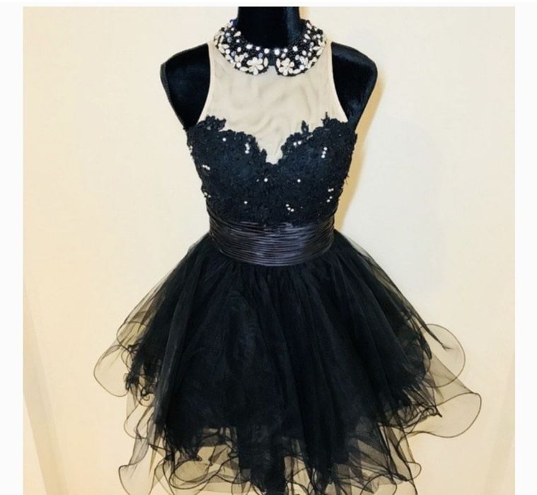 Rochie Sherri Hill(Nu Ana Radu) Ocazie/Nunta/Botez Neagra/Nude 34/Xs