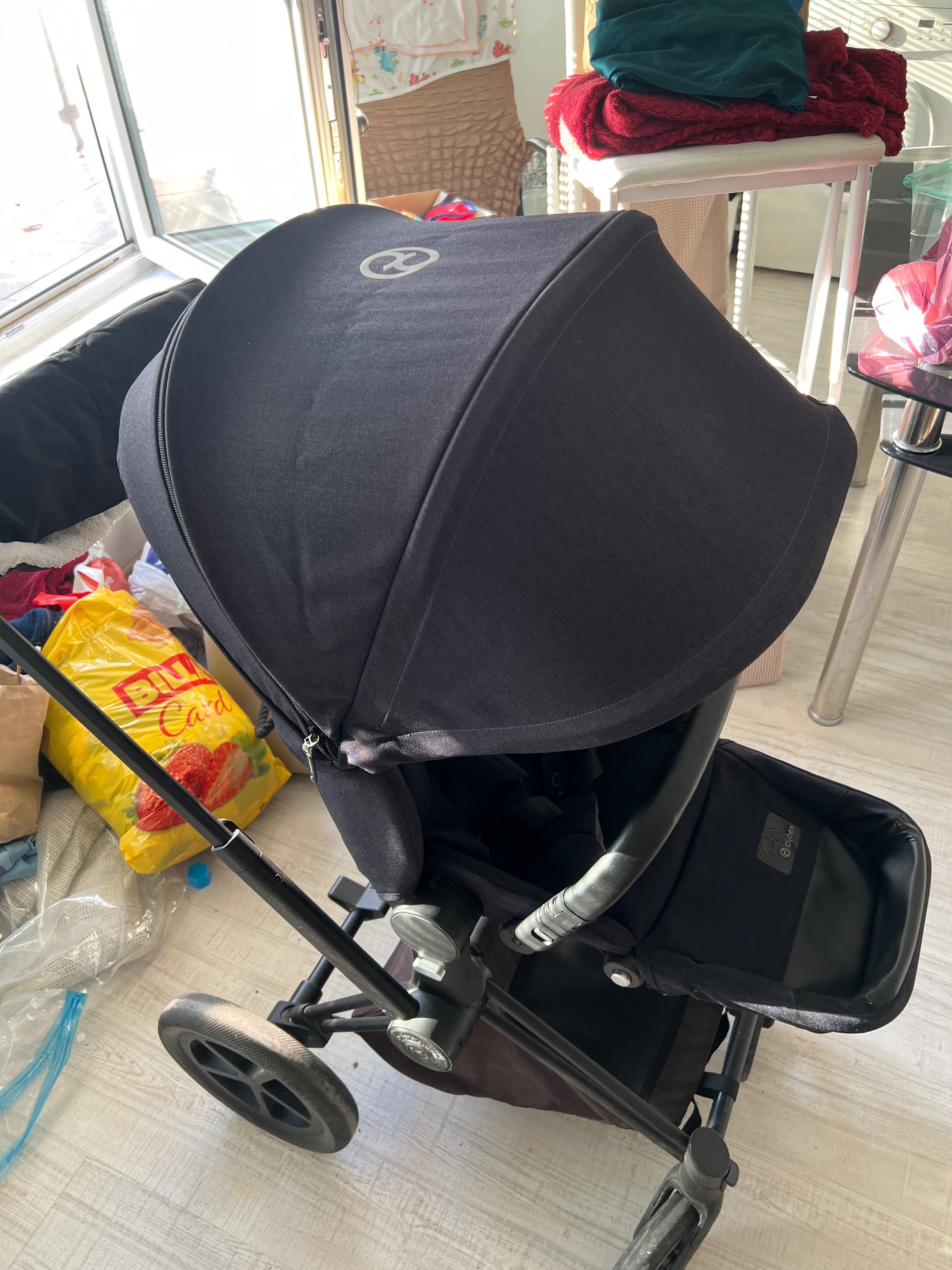 Cybex Priam midnight blue + подарък