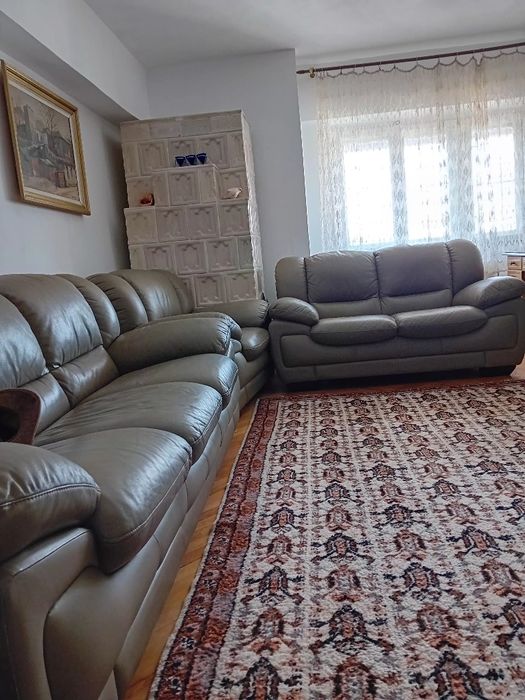 Set canapele piele 3,2,1