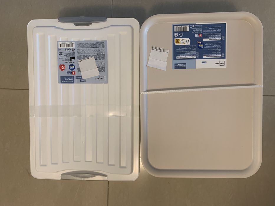 Set 2 Cutii cu capac, LIVARNO, 40x27 cm