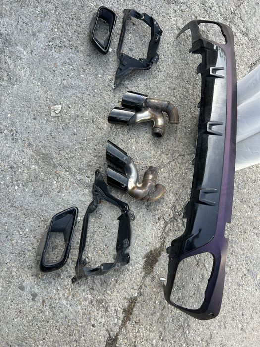 Evacuare BMW X5 G05 G06 difuzor m bara G05 ornament tipsuri evacuare