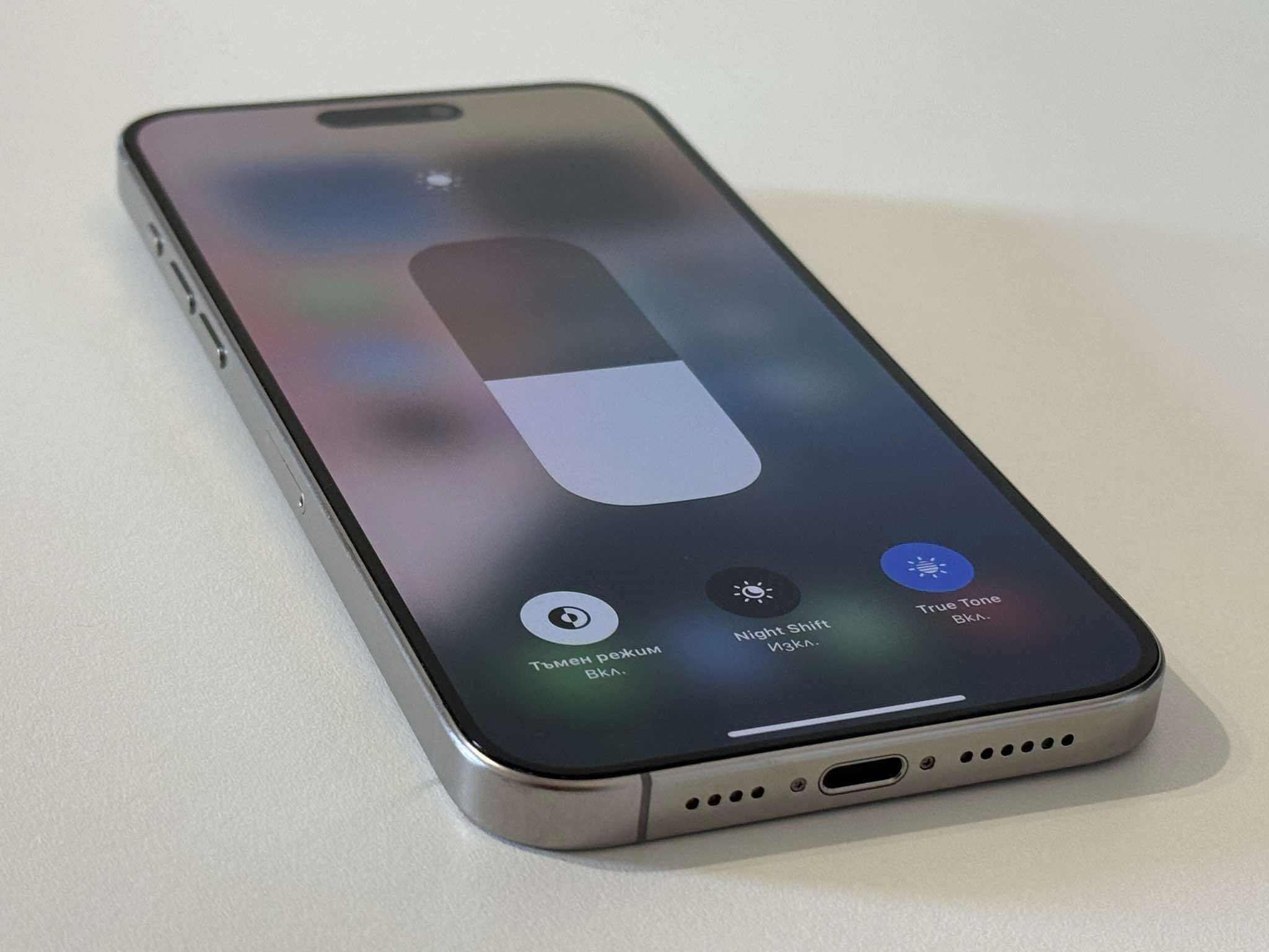 Бартер! Като НОВ! iPhone 15 Pro Max Natural Titanium