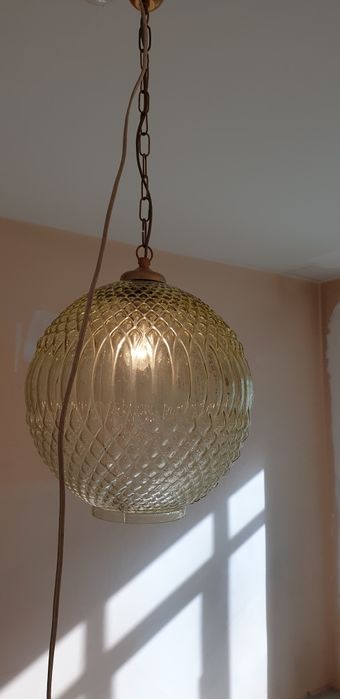 Accesoriu decorațiune înfrumusețare ambra sticla Germania 1960