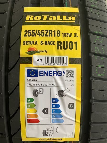 Нови летни гуми ROTALLA SETULA S-RACE RU01 255/45R18 103W XL НОВ DOT