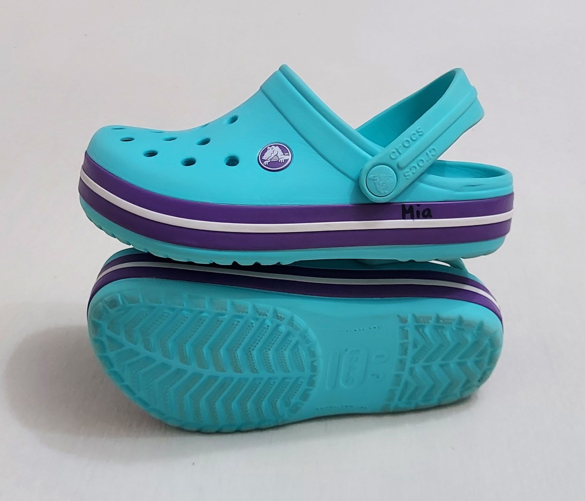 Saboți CROCS J1, sandale papuci flip-flop nr 32-33 EU, (20-20, 5 cm)