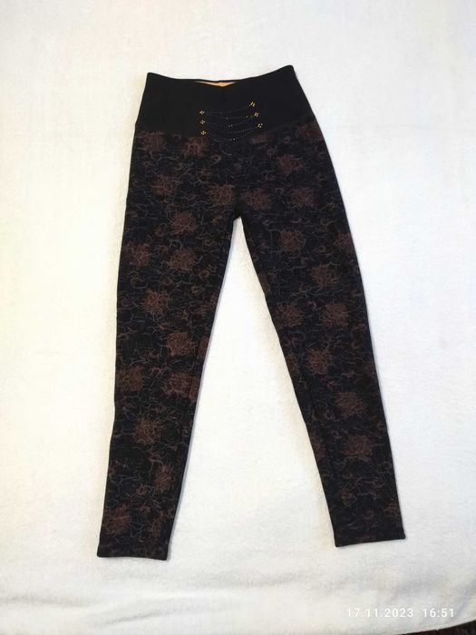 Новые теплые леггинсы, размер S (44-46)