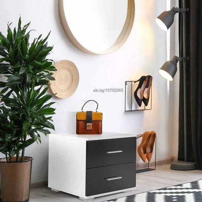 Нощно шкафче MIADOMODO 40x40x35 см 2 броя комплект