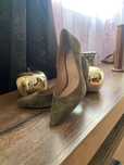 Pantofi stiletto piele întoarsă