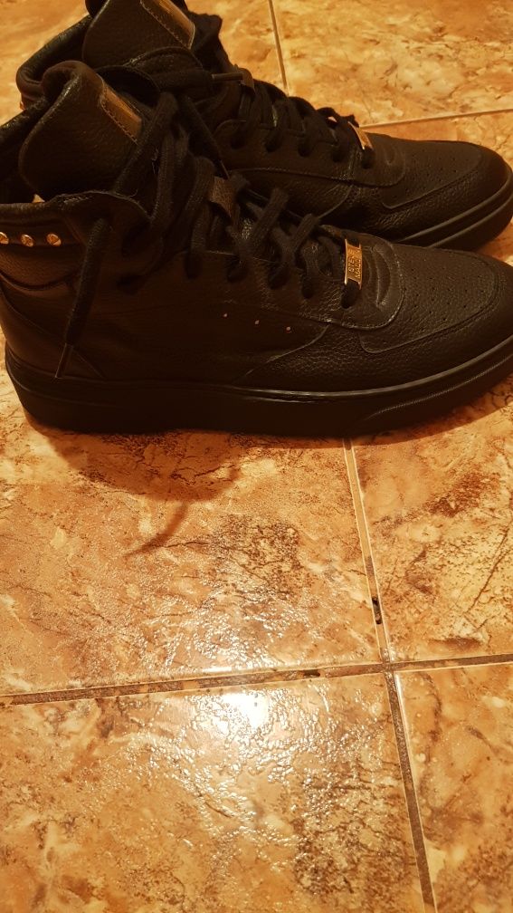 Adidași noi Steve Madden NY90 originali- piele neagră - mărime 44