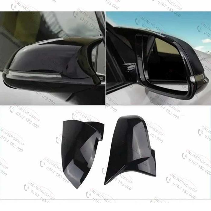 Capace oglinda negru lucios BMW F20,F22,F30,F34,F32,E84 Batman M Style