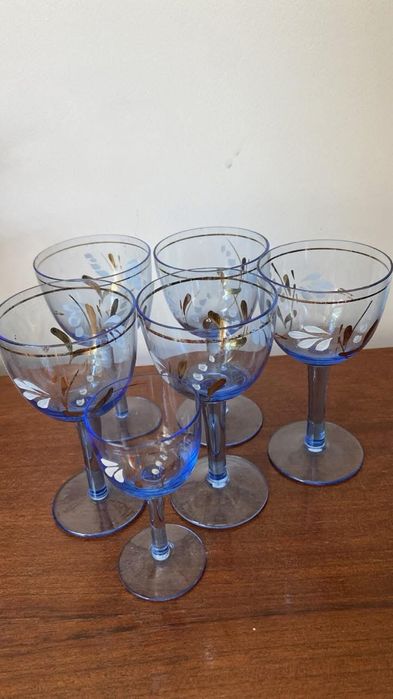 Pahare vintage pictate manual