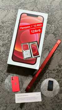 iPhone 12 red 128 гб