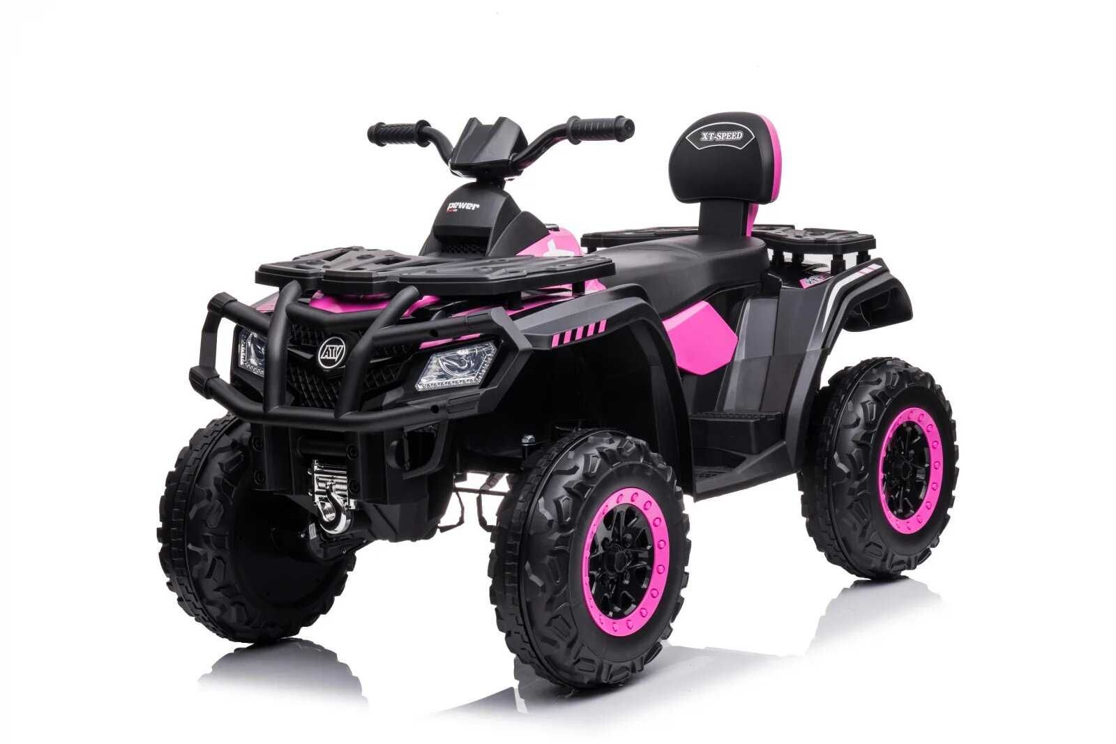 ATV electric 4x4 cu accesorii incluse, BJS615 320W 24V, culoare roz