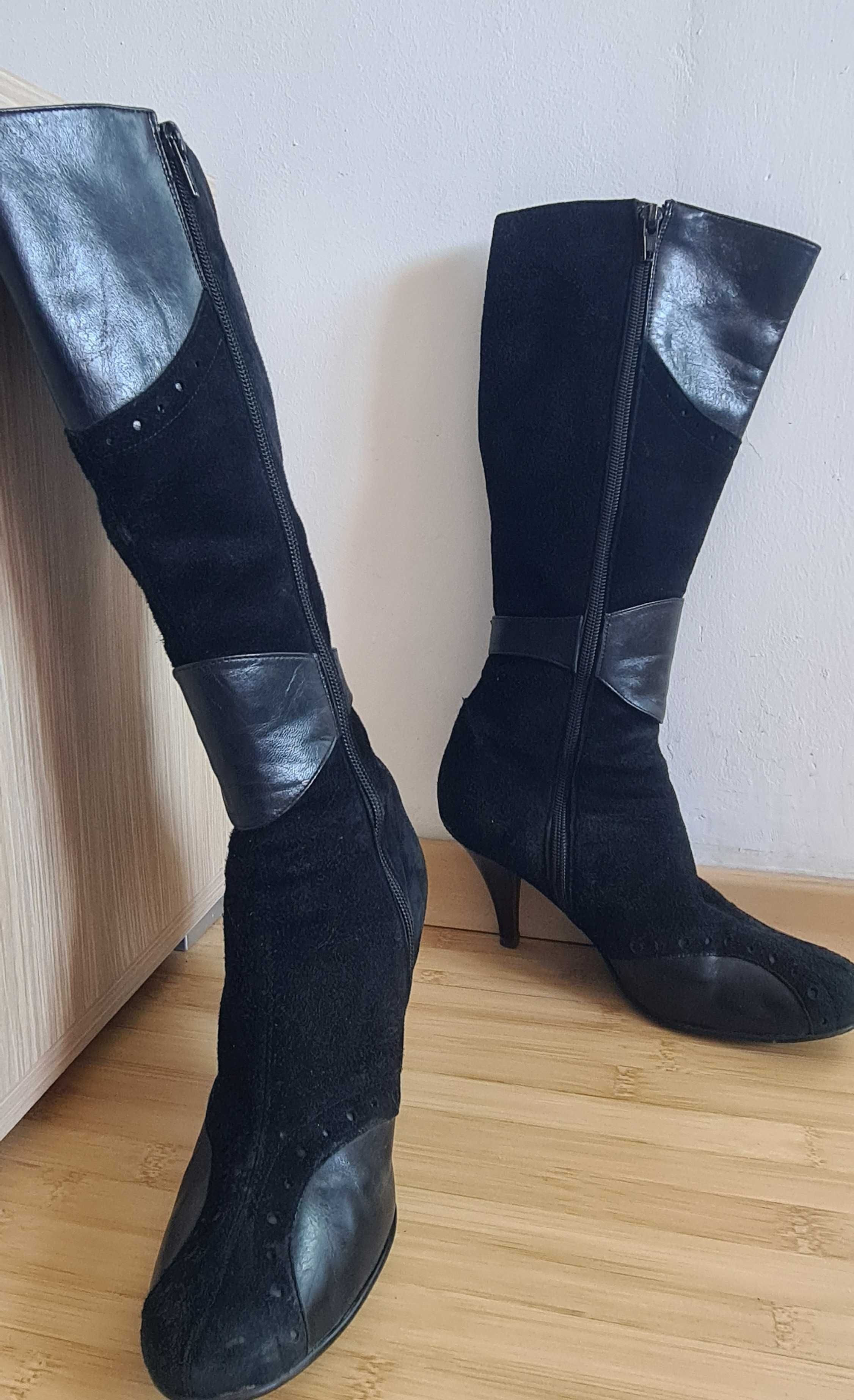 Cizme de damă din piele