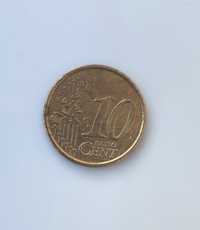 Monedă 10 euro cent Italia 2002