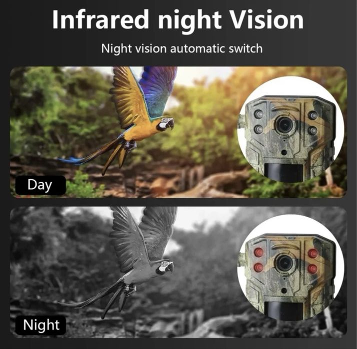 Camera video vanatoare 4G cu SIM si transmitere cu panou solar 3 buc