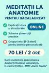 Meditatii la Anatomie  BAC 2026  Online 70 lei / 2h
