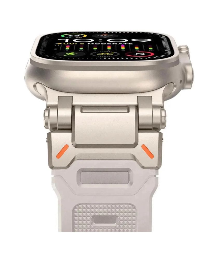 Curea Husa Insertie Titanium + TPU Apple Watch Iphone